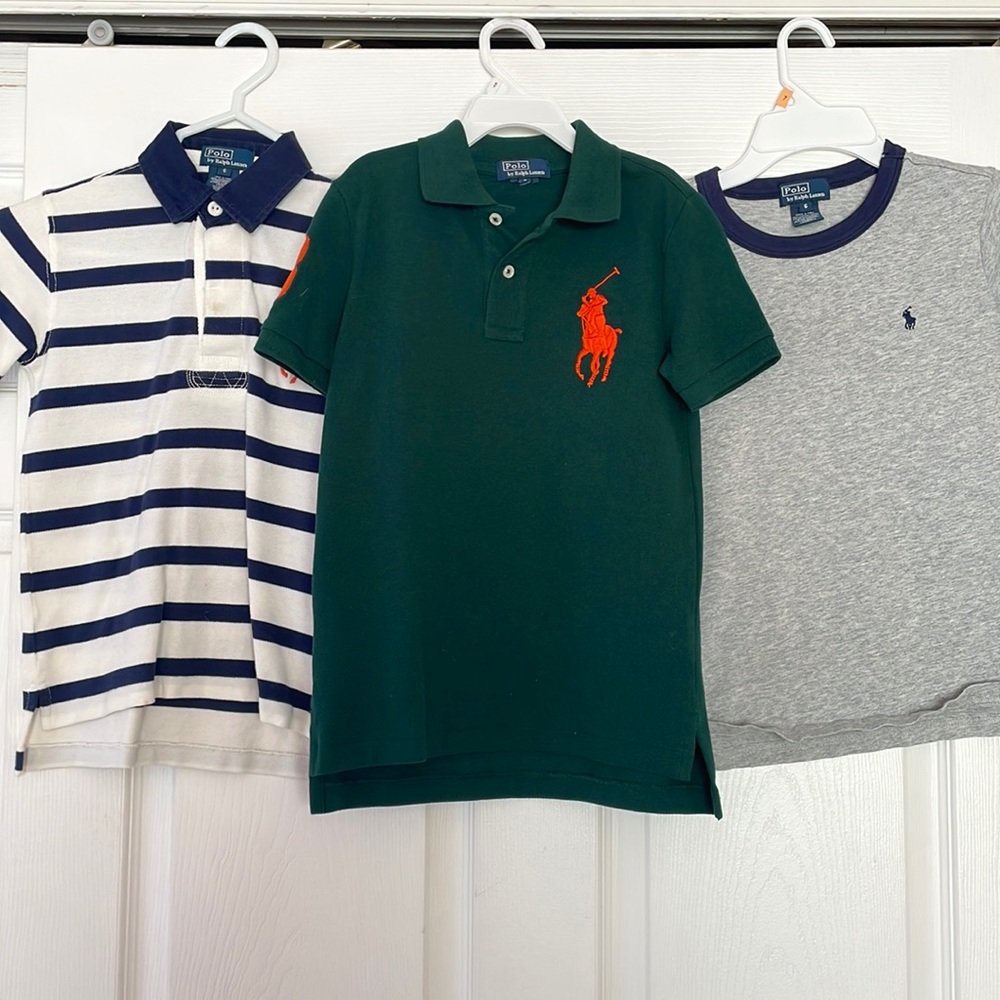 3 Pack boys Polo by Ralph Lauren tees